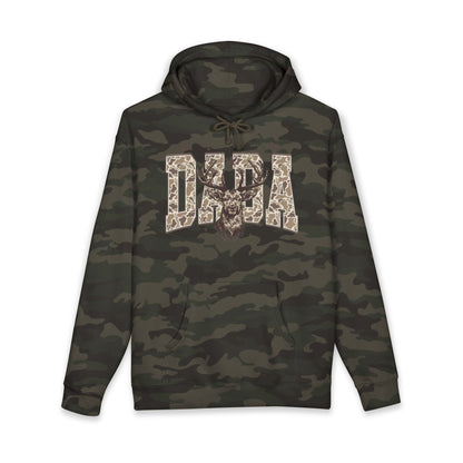 Dad Deer Camo Hoodie — Rustic Father’s Day Hunting Sweatshirt