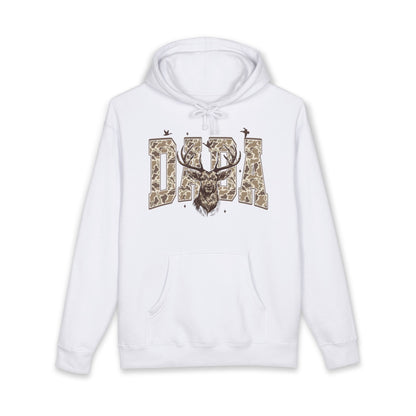 Dad Deer Camo Hoodie — Rustic Father’s Day Hunting Sweatshirt