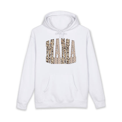 Mama Leopard Print Hoodie — Women's Mom Sweatshirt, Animal Print Mother's Day Gift