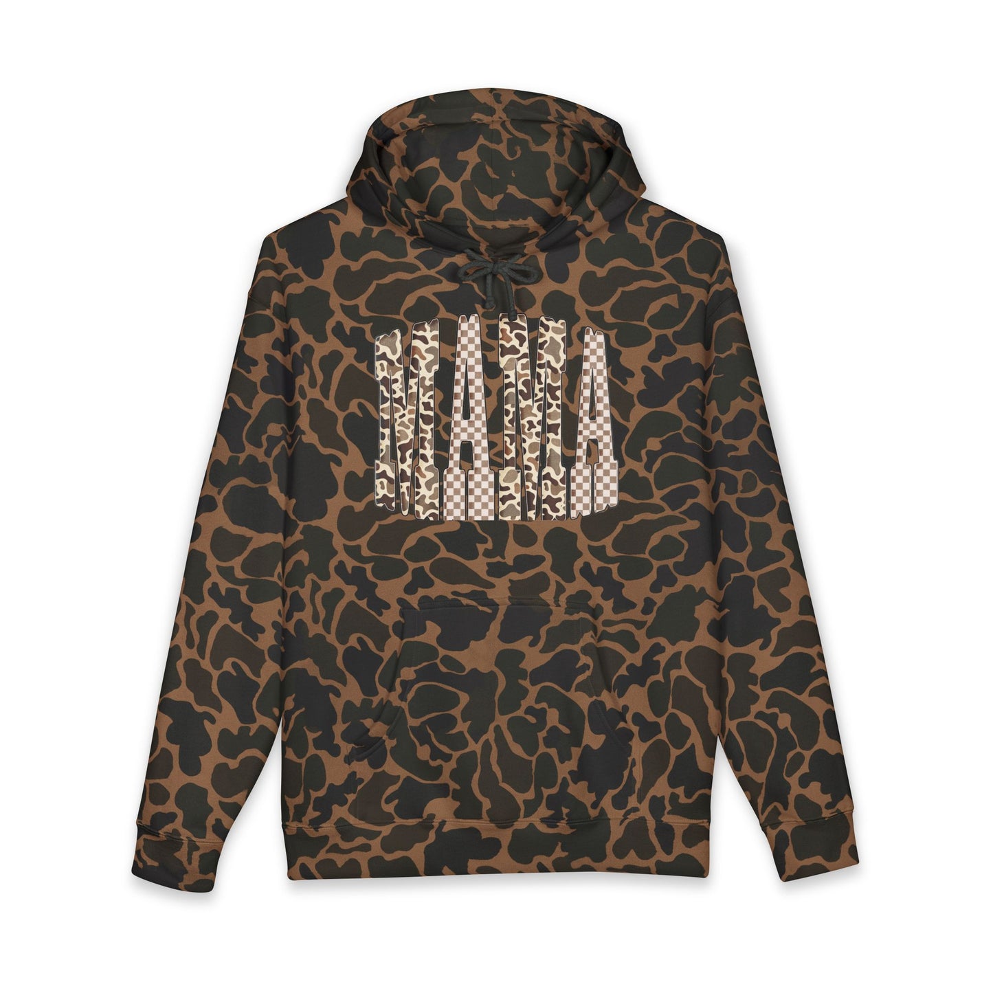 Mama Leopard Print Hoodie — Women's Mom Sweatshirt, Animal Print Mother's Day Gift
