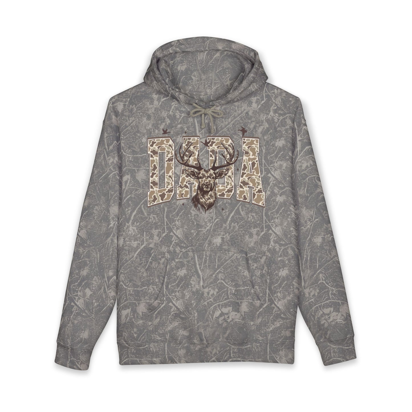 Dad Deer Camo Hoodie — Rustic Father’s Day Hunting Sweatshirt