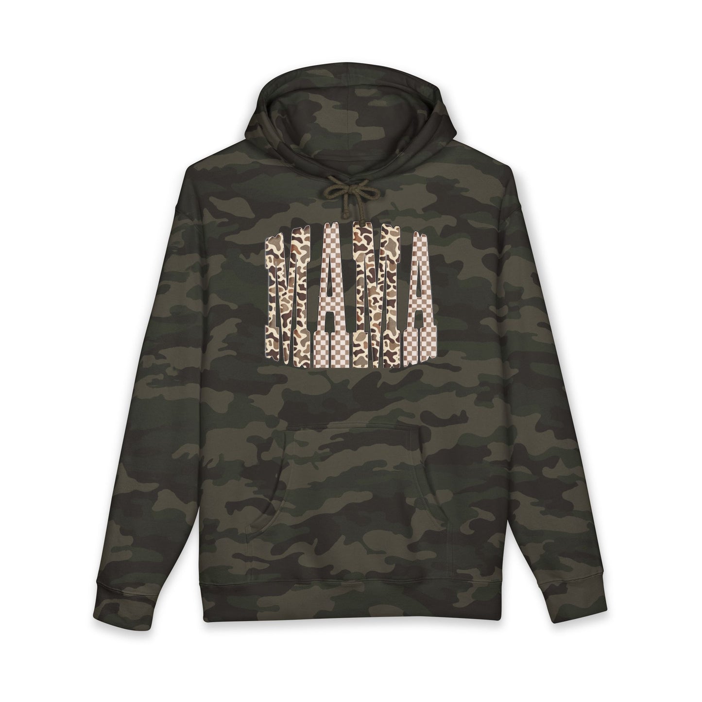 Mama Leopard Print Hoodie — Women's Mom Sweatshirt, Animal Print Mother's Day Gift