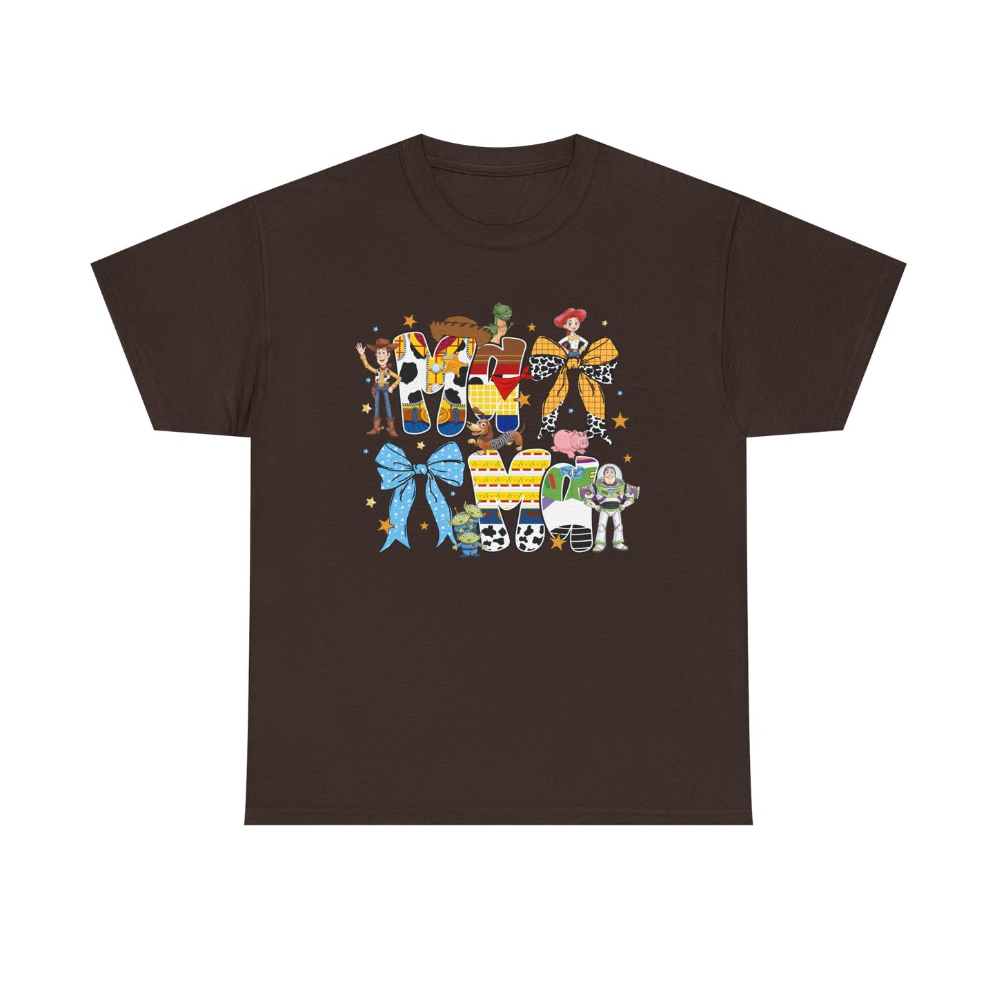 TOY STORY MAMA Graphic Tee — Colorful Summer Sandals Design