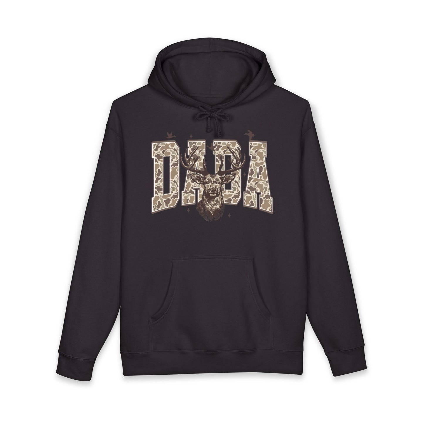 Dad Deer Camo Hoodie — Rustic Father’s Day Hunting Sweatshirt